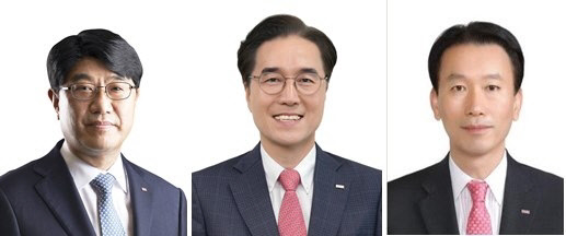 왼쪽부터 방성빈 부산은행장 내정자, 예경탁 경남은행 내정자, BNK캐피탈 대표 김성주 내정자. BNK금융 제공